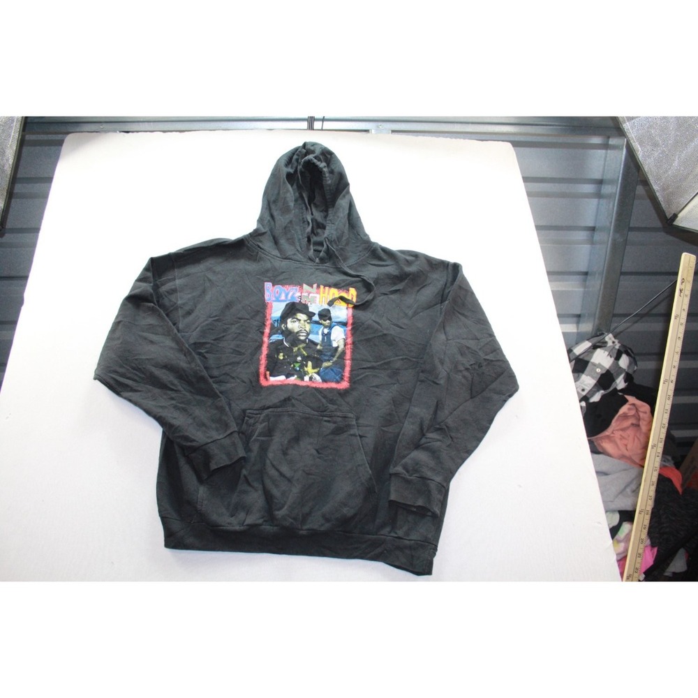 Pulse Hoodie Boyz N the Hood Mens Large Black Long Sleeve Crew Neck